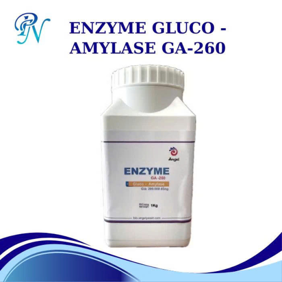 Enzyme Gluco Amylase AML260 - Dùng Trong Sản Xuất Rượu, Bia, Bánh Mì, Các Thực Phẩm Lên Men Khác - Chai 1kg